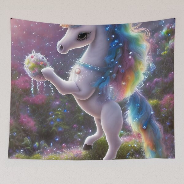 Item preview, Unicorn Pink dreams, fantasy, fable, horse, magic, glitter designed and sold by Cyber Kids.