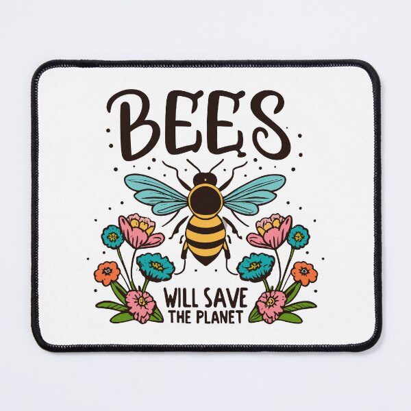 Item preview, Bees will save the planet floral design designed and sold by Leivenaar.