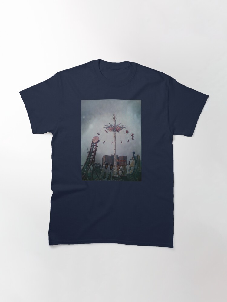Thumbnail 3 of 7, Classic T-Shirt, Top of the World - Coney Island Brooklyn Art Photo - Brooklyn Lover Gift designed and sold by OneDayArt.