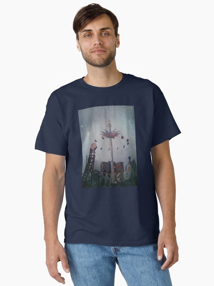 Thumbnail 2 of 7, Classic T-Shirt, Top of the World - Coney Island Brooklyn Art Photo - Brooklyn Lover Gift designed and sold by OneDayArt.