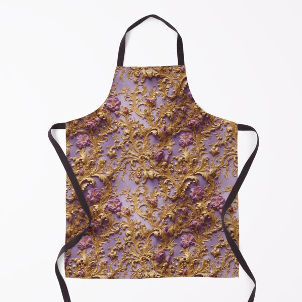 Item preview, High-quality floral pattern in baroque style - ideal for weddings - violet gold designed and sold by biiid.