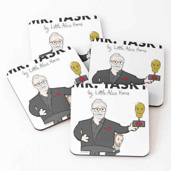 Item preview, Taskmaster - Mr Tasky (Hand drawn Taskmaster UK & Mr Men mashup - Greg Davies & Little Alex Horne) designed and sold by uselessnyc.