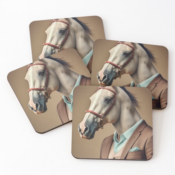 Item preview, horse posing in suit portrait designed and sold by RB Graphics.