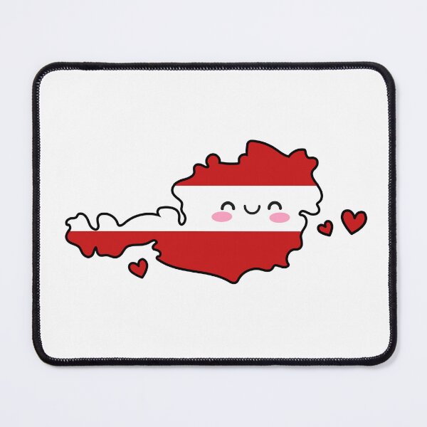 Item preview, Austria Flag Map Smile with Love designed and sold by pixelsparkzone.