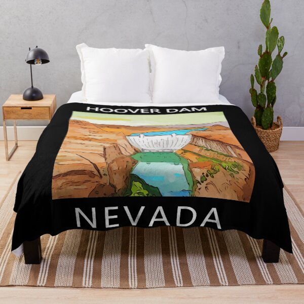Item preview, Hoover Dam on the Colorado River, on the Nevada-Arizona border. This dam creates Lake Mead. - WelshDesigns designed and sold by welshdesigns.