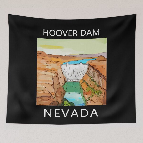 Item preview, Hoover Dam on the Colorado River, on the Nevada-Arizona border. This dam creates Lake Mead. - WelshDesigns designed and sold by welshdesigns.