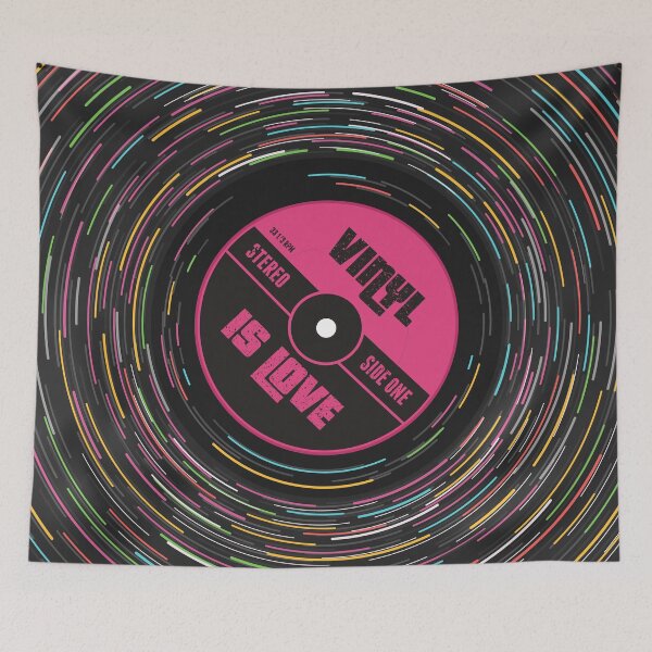 Item preview, Rainbow Vinyl Love (pink) designed and sold by animinimal.