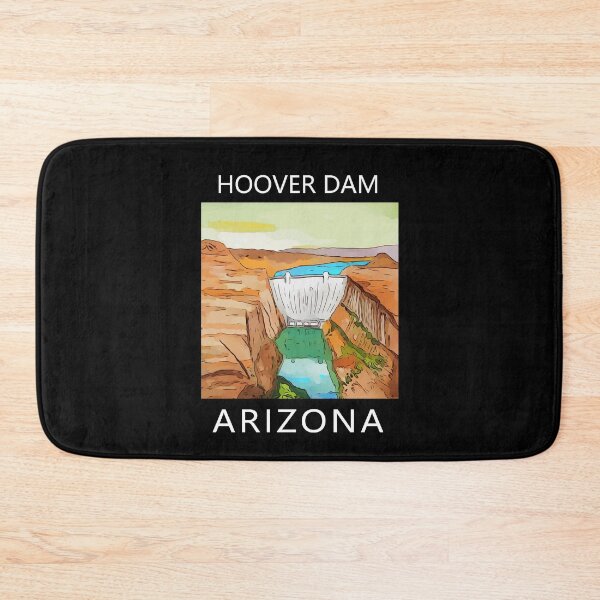 Item preview, Hoover Dam on the Colorado River, on the Nevada-Arizona border. This dam creates Lake Mead. - WelshDesigns designed and sold by welshdesigns.