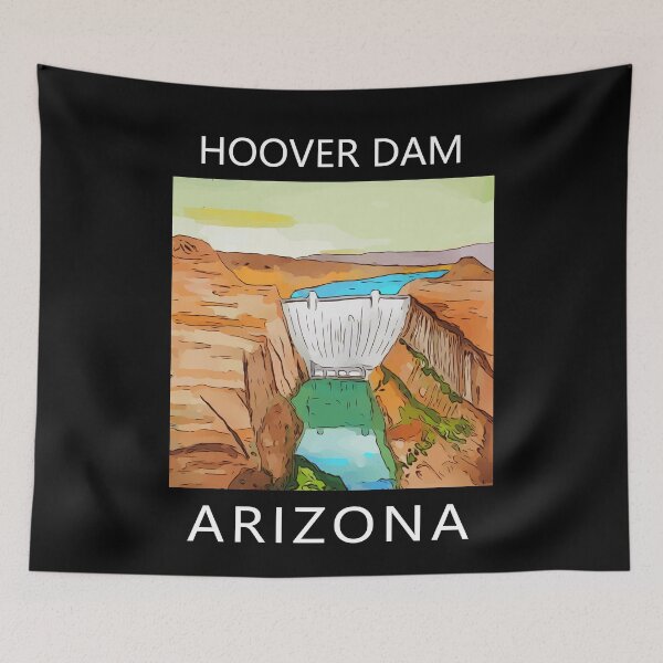 Item preview, Hoover Dam on the Colorado River, on the Nevada-Arizona border. This dam creates Lake Mead. - WelshDesigns designed and sold by welshdesigns.