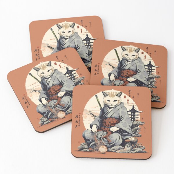 Item preview, Ninja Cat Warrior designed and sold by laika-et-al.