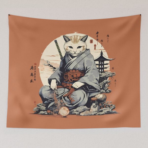 Item preview, Ninja Cat Warrior designed and sold by laika-et-al.