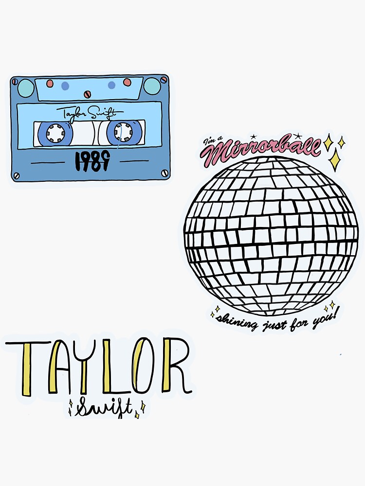 1989 Taylor Swift Pink Sticker