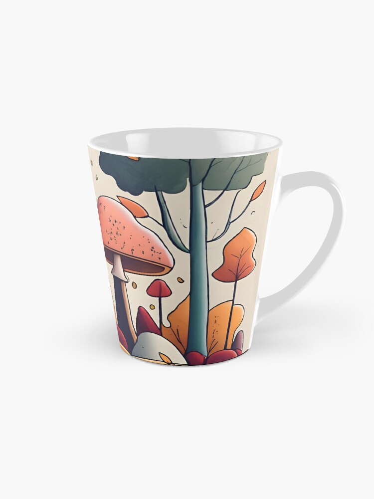 Thumbnail 1 of 4, Coffee Mug, Autumn Landscape with Mushrooms Drawing designed and sold by Patricks-Art.