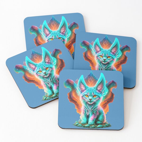 Item preview, Large eared fantasy kitten digital design designed and sold by LorrieBee.