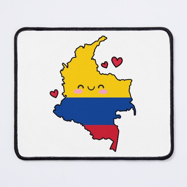 Item preview, Colombia Flag Map Smile with Love designed and sold by pixelsparkzone.