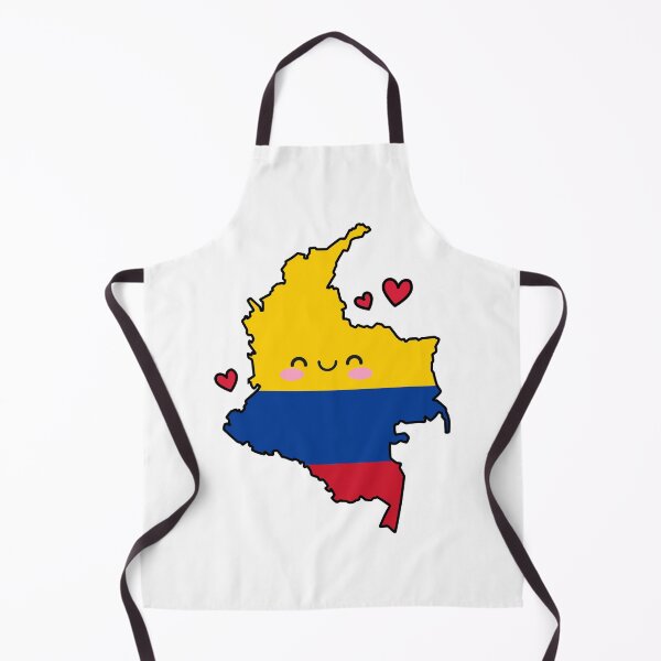 Aperçu de l'œuvre Carte du drapeau de la Colombie Sourire avec amour créée et vendue par pixelsparkzone.