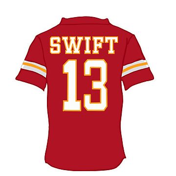 Taylor Swift 13 Chiefs Jersey Sticker for Sale by yorkvilleprints