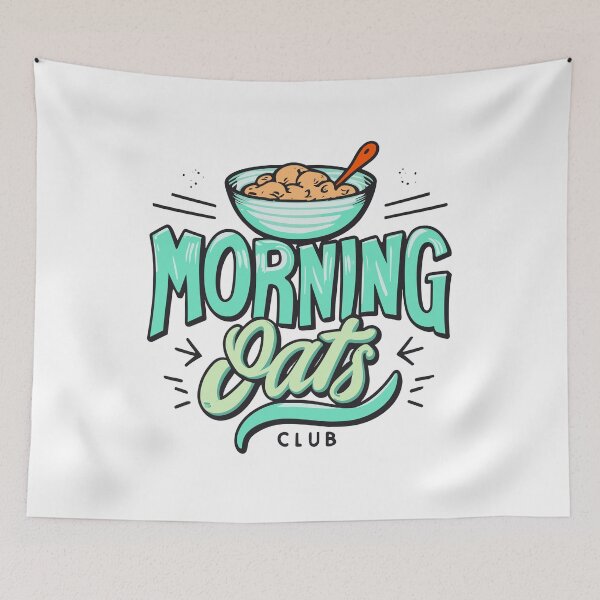 Item preview, Morning oats oatmeal fan club design designed and sold by Leivenaar.