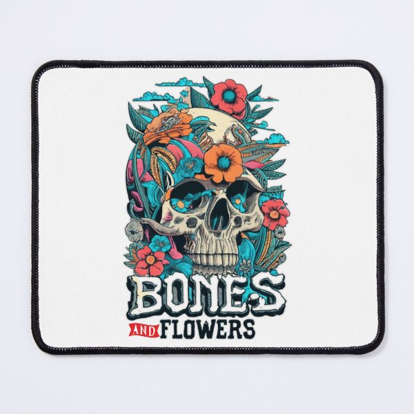 Item preview, Bones And Flowers designed and sold by ColorFlick.