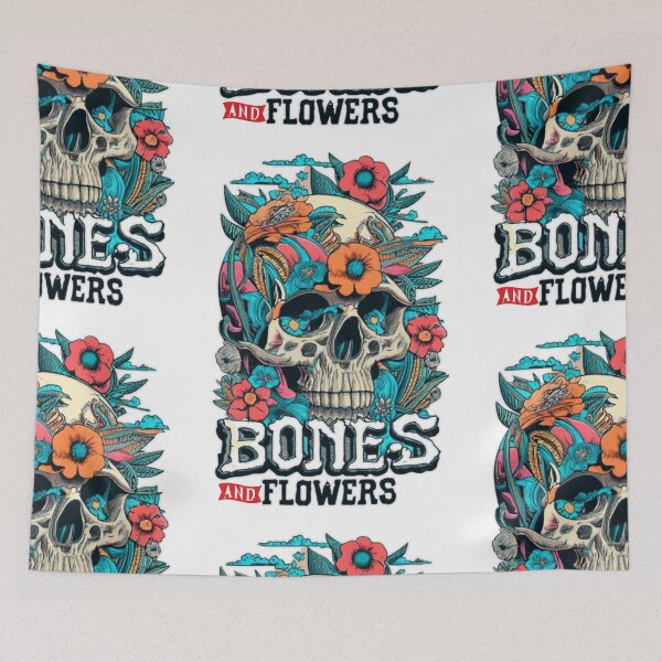 Item preview, Bones And Flowers designed and sold by ColorFlick.