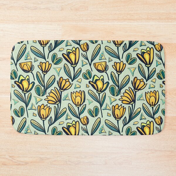 Item preview, Colorful Watercolor Yellow Flower Pattern designed and sold by PMCreative.