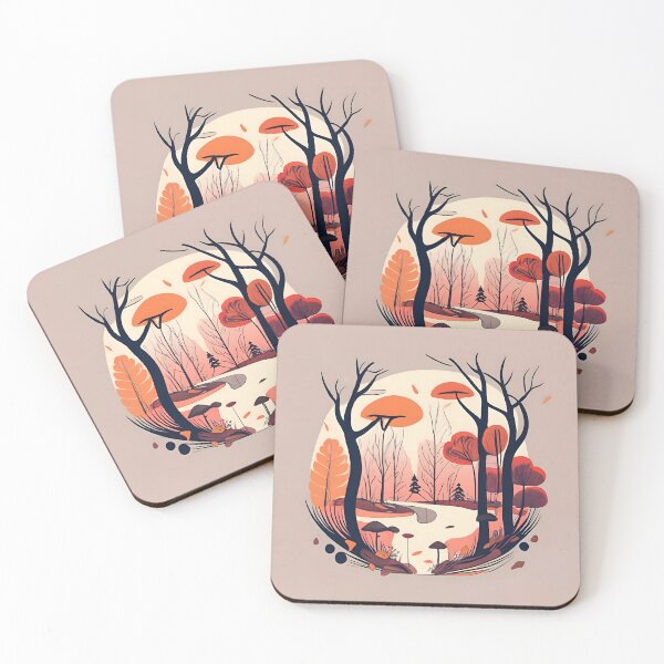 Item preview, Autumn Forest Minimalistic Drawing designed and sold by Patricks-Art.