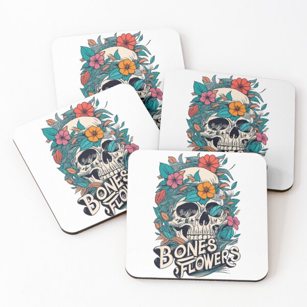 Item preview, Bones And Flowers designed and sold by ColorFlick.