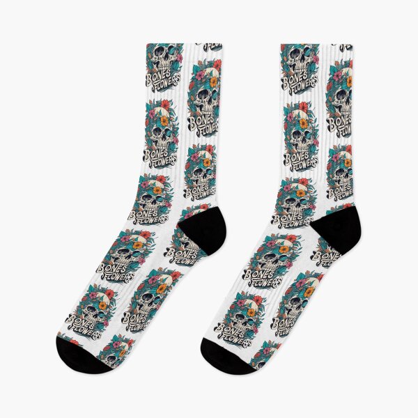 Item preview, Bones And Flowers designed and sold by ColorFlick.