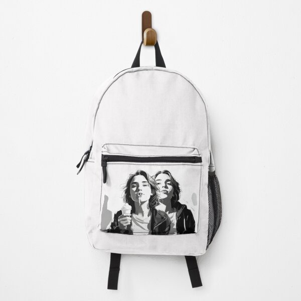 Item preview, two girls eating ice cream designed and sold by Etitude.