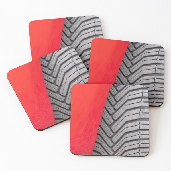 Item preview, Bright red with sporty tire tread designed and sold by Your Happy Life.
