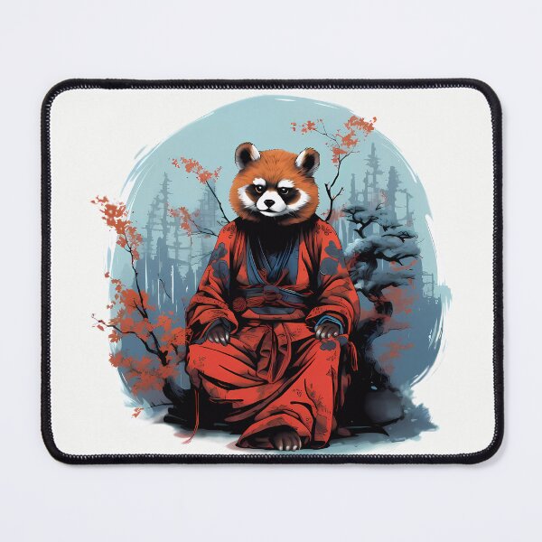 Item preview, Red Panda in Scarlet Hakama designed and sold by laika-et-al.