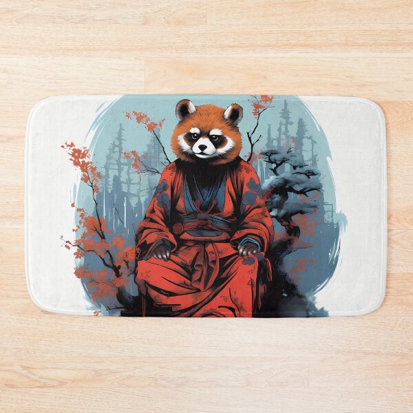 Item preview, Red Panda in Scarlet Hakama designed and sold by laika-et-al.