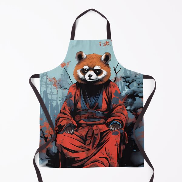 Item preview, Red Panda in Scarlet Hakama designed and sold by laika-et-al.