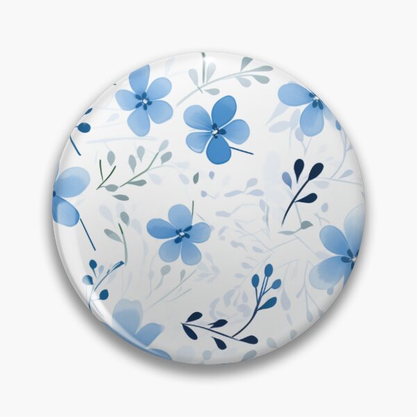 Item preview, Little Blue Flower Pattern designed and sold by PrintsyPattern.