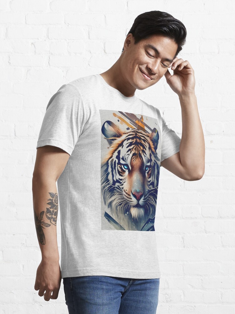 Tiger Blossom Mens Long Sleeve T-Shirt