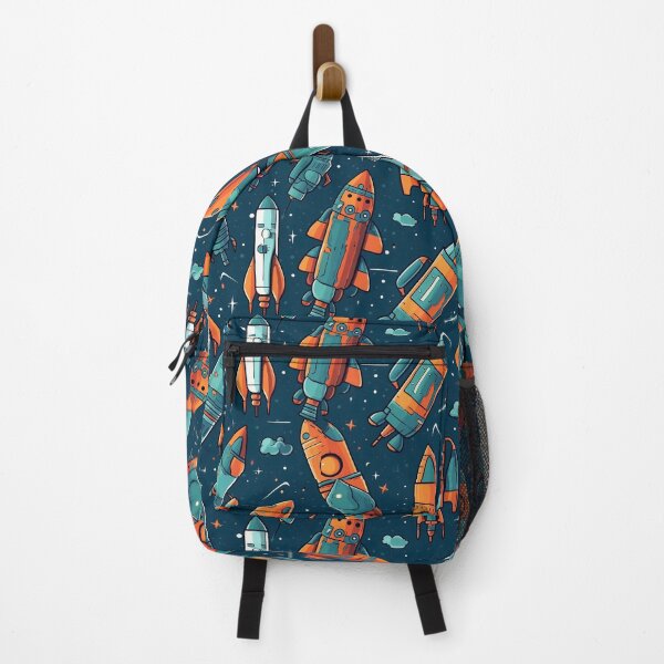 Item preview, Rockets and satellites seamless pattern designed and sold by MiraCleAI.