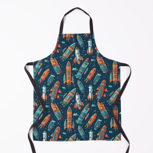 Item preview, Rockets and satellites seamless pattern designed and sold by MiraCleAI.