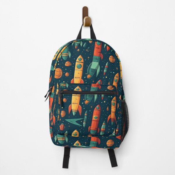 Item preview, Rockets and satellites seamless pattern designed and sold by MiraCleAI.