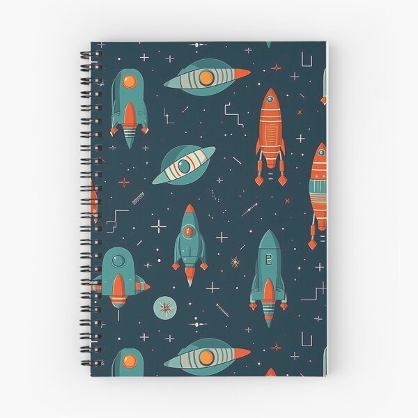 Item preview, Rockets and satellites seamless pattern designed and sold by MiraCleAI.