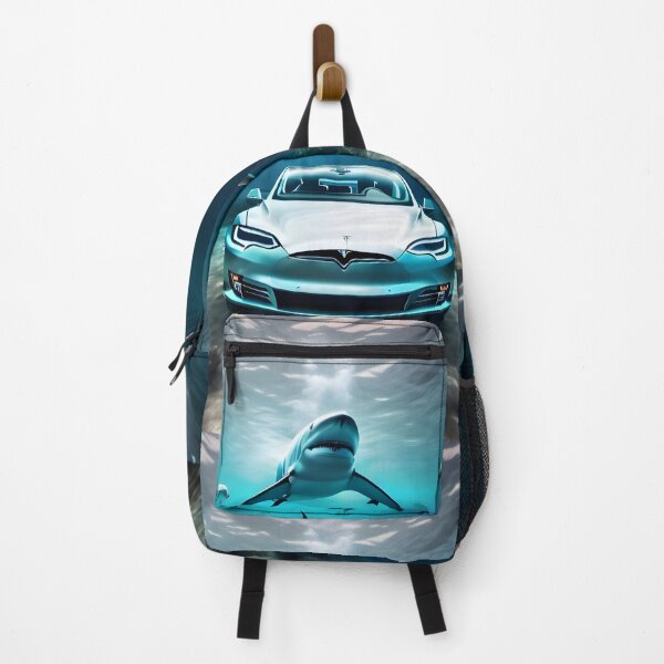 Item preview, An energy-filled and captivating illustration of a car on the bottom of the ocean surrounded by sharks in the style of photorealistic wildlife art designed and sold by AI-Only Creations.