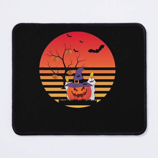 Aperçu de l'œuvre Scène vintage Halloween avec citrouille rétro créée et vendue par Project4X.