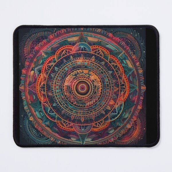 Item preview, Trippy mandala tapestry designed and sold by MiraCleAI.