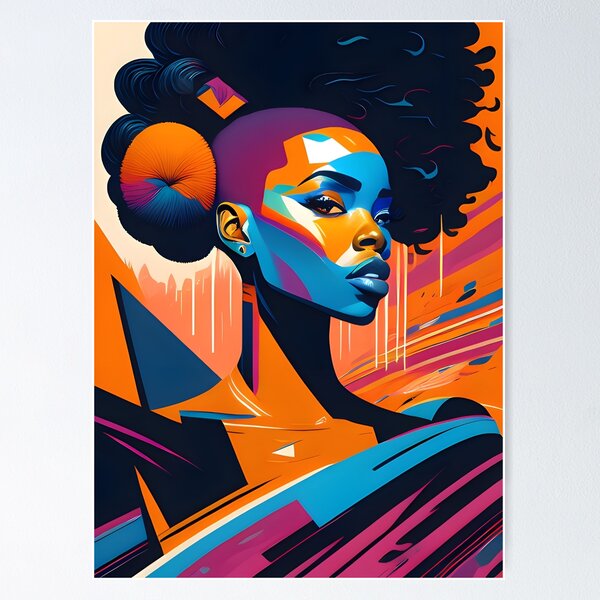 Item preview, A Splash of Black Beauty Artwork designed and sold by AiPixals.
