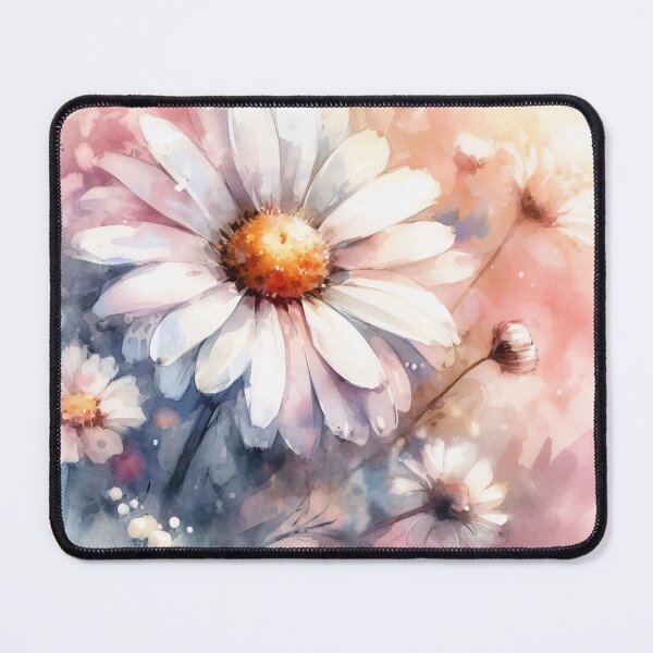 Item preview, Romantic Watercolor Daisies designed and sold by Library Girl.