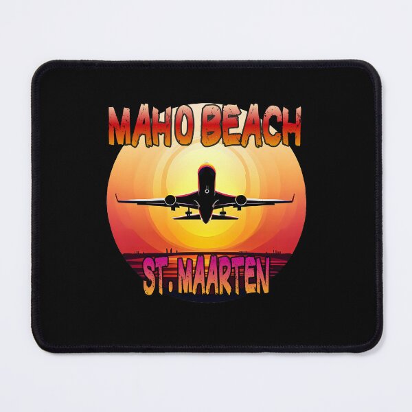 Item preview, Airplane over Maho Beach St. Maarten sunset designed and sold by phys.