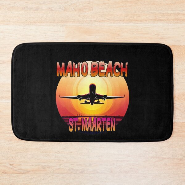 Item preview, Airplane over Maho Beach St. Maarten sunset designed and sold by phys.