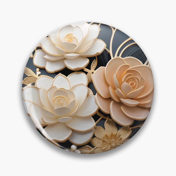 Item preview, Golden Blooms: Eternal Elegance designed and sold by ShadowSakura.