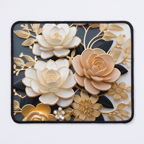 Item preview, Golden Blooms: Eternal Elegance designed and sold by ShadowSakura.