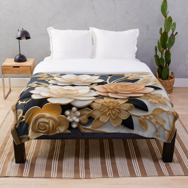 Artikelvorschau, Goldene Blüten: Ewige Eleganz entworfen und verkauft von ShadowSakura.