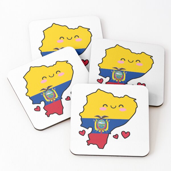 Item preview, Ecuador Flag Map Smile with Love designed and sold by pixelsparkzone.